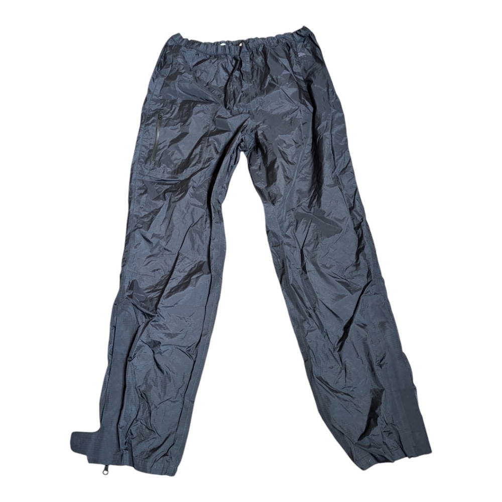 GOLITE Black Thin Nylon PACKABLE WINDBREAKER PANTS Rain Hike Gym Layer Womens XL - Picture 1 of 8